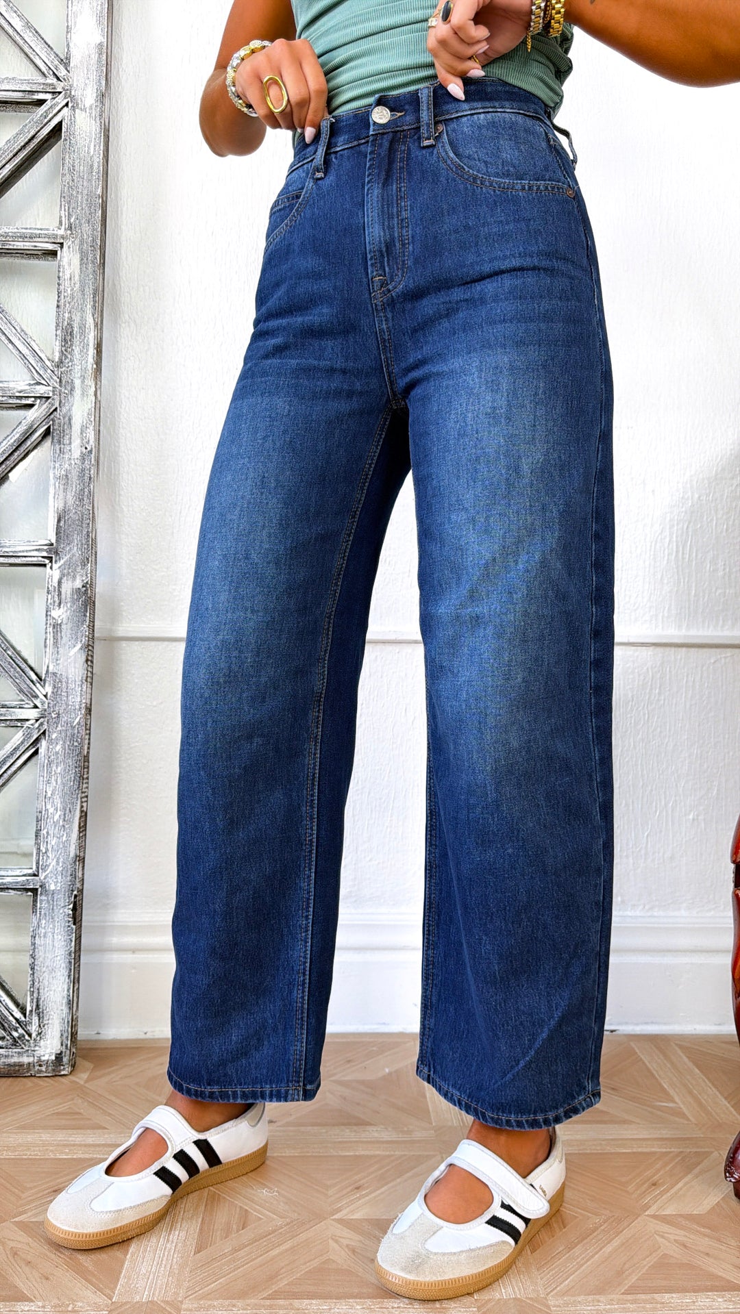 Callum Denim Barrels, DK. Wash