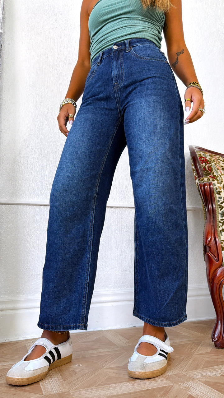 Callum Denim Barrels, DK. Wash