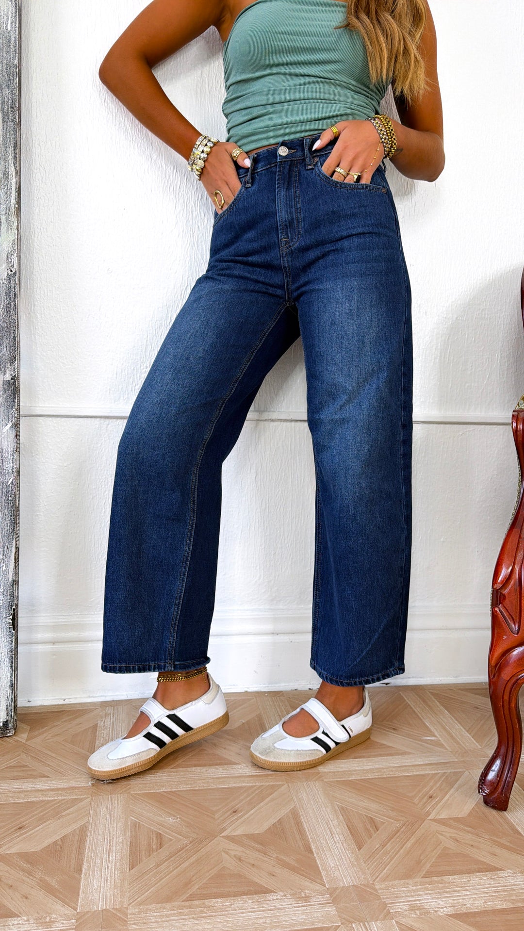 Callum Denim Barrels, DK. Wash