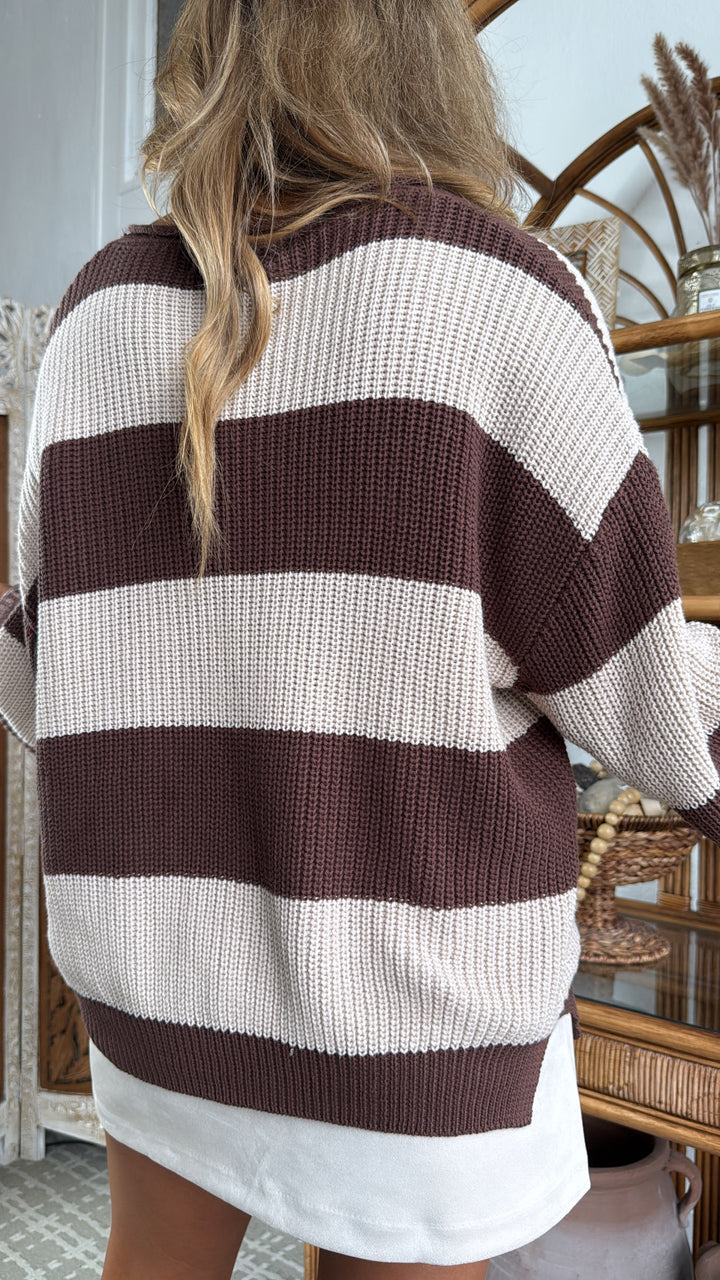 Earthbound Knit Sweater, Brown