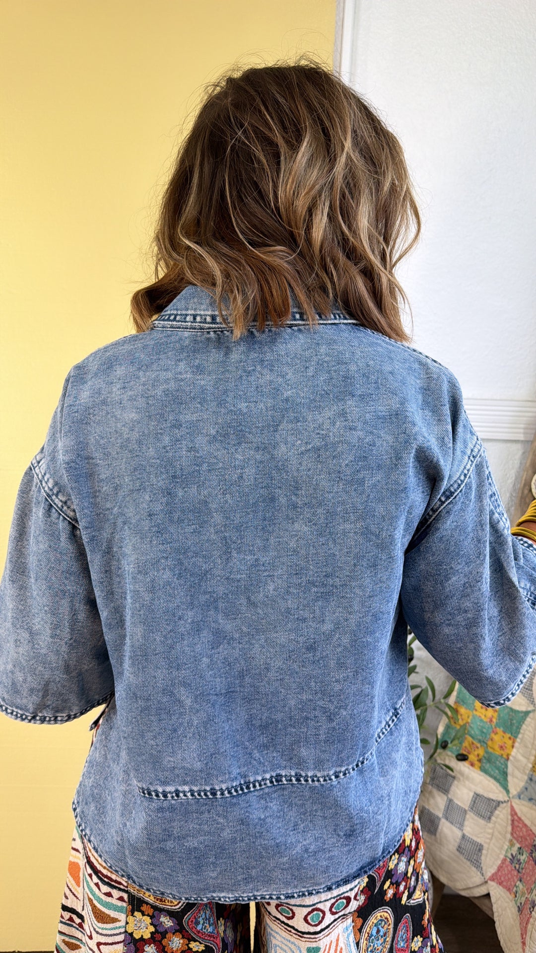 Bluebird Denim Top, Blue Denim