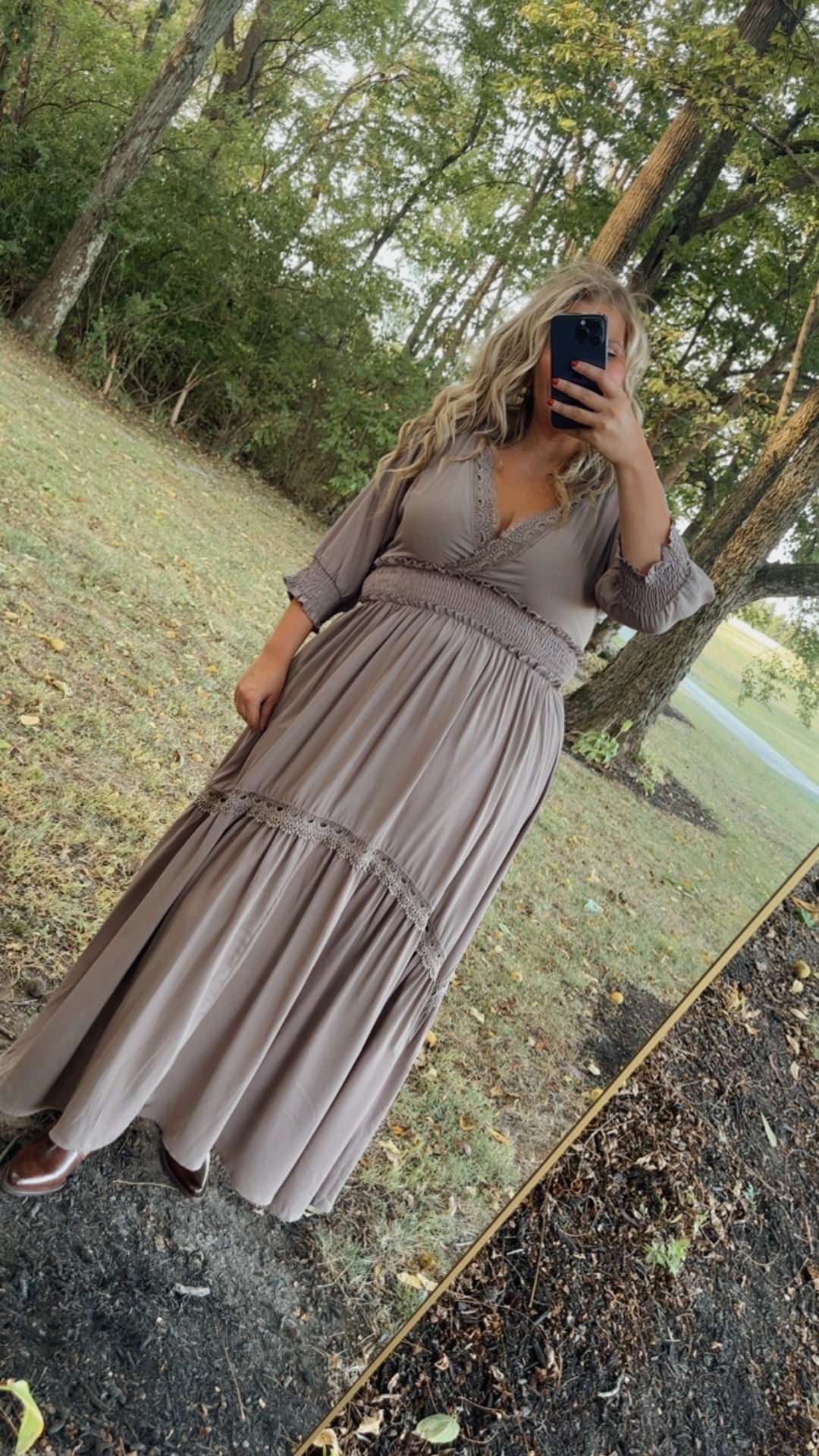 ECB Exclusive: Most Admired Maxi Dress , Taupe ECB Exclusive: Most Admired Maxi Dress , Taupe