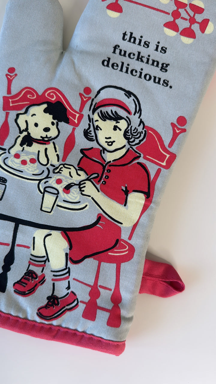 Blue Q Oven Mitt - F***** Delicious