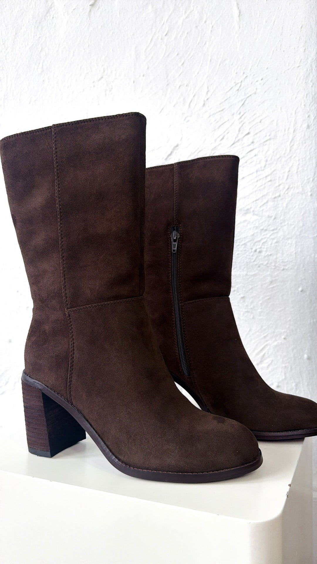 Aramra Heeled Boot, Espresso