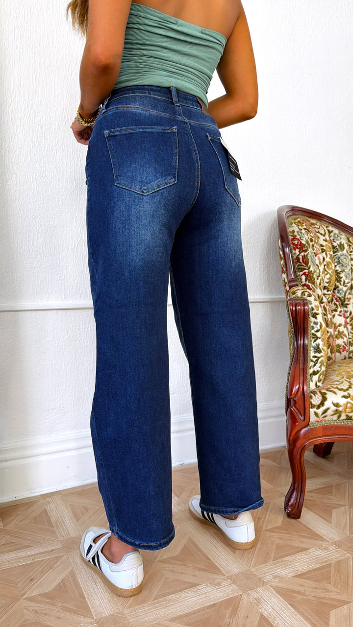 Callum Denim Barrels, DK. Wash