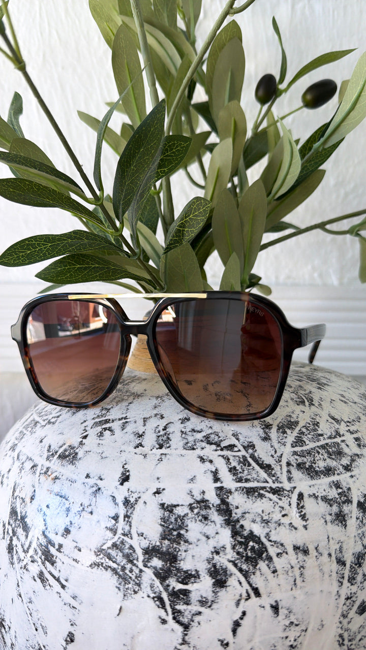 FREYRS - Spencer Aviator Sunglasses, Brown