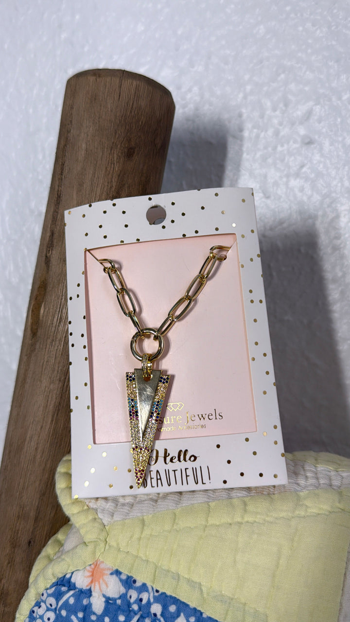 Treasure Jewels: Rainbow Arrow Necklace