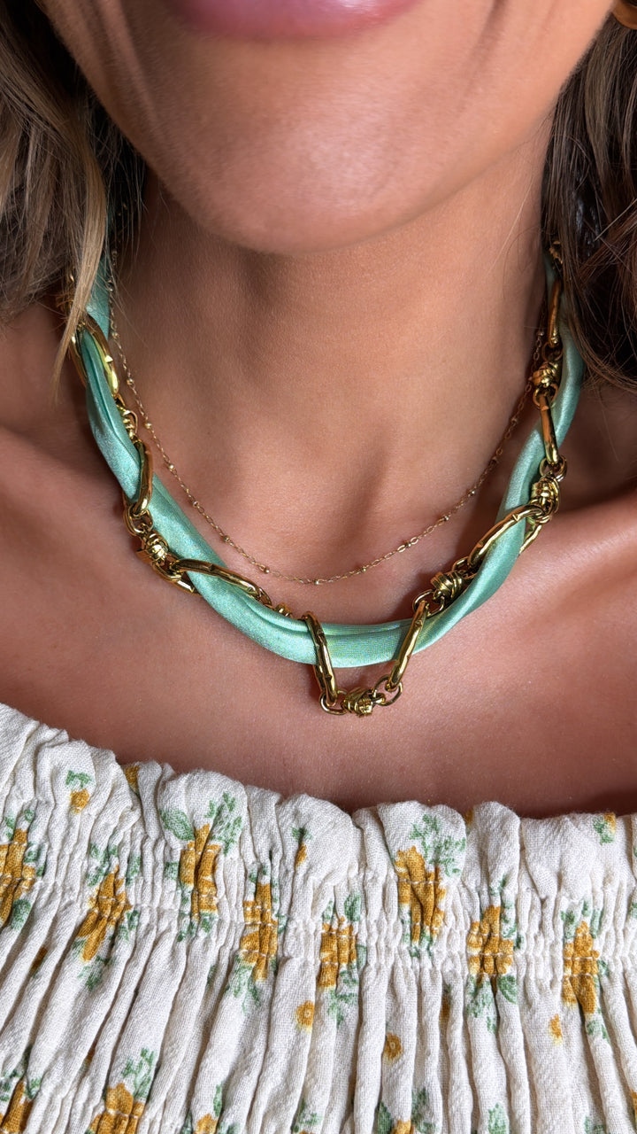 Treasure Jewels: Don't Get it Twisted Green Collar