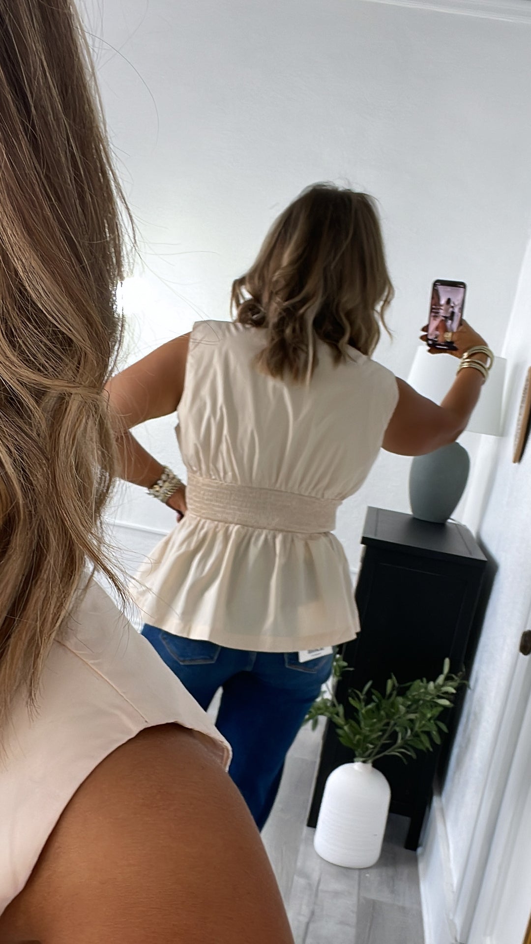 Opal Drift Blouse, Ecru