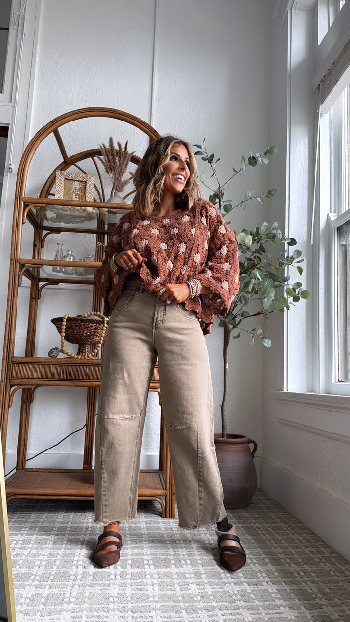 Silas Dark Barrel Denim, Dull Gold