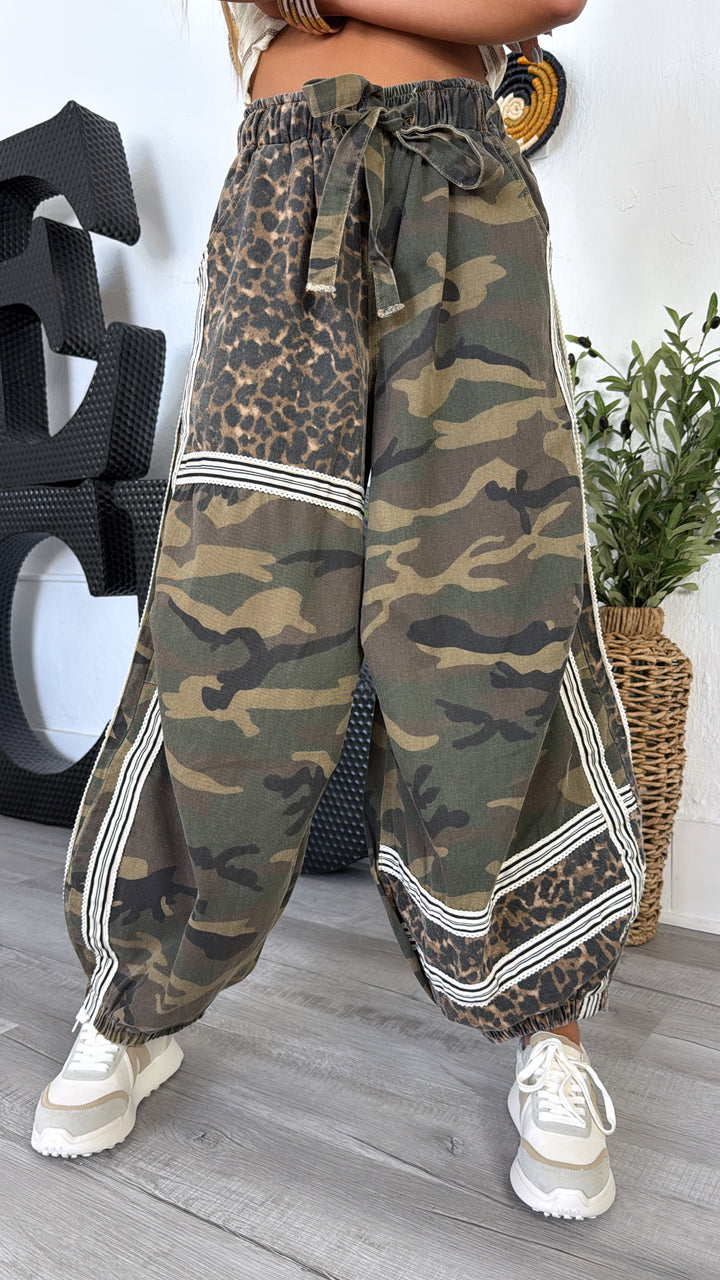 Street Safari Joggers, Olive Camo