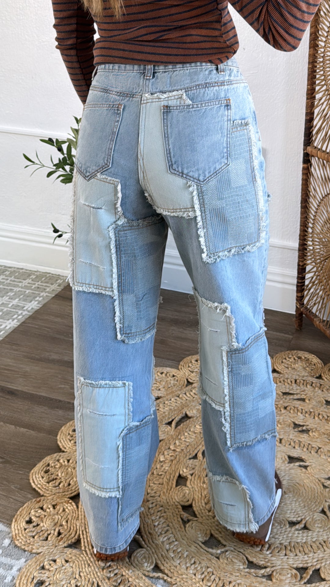 Patchwork Denim Jeans – Everyday Chic Boutique