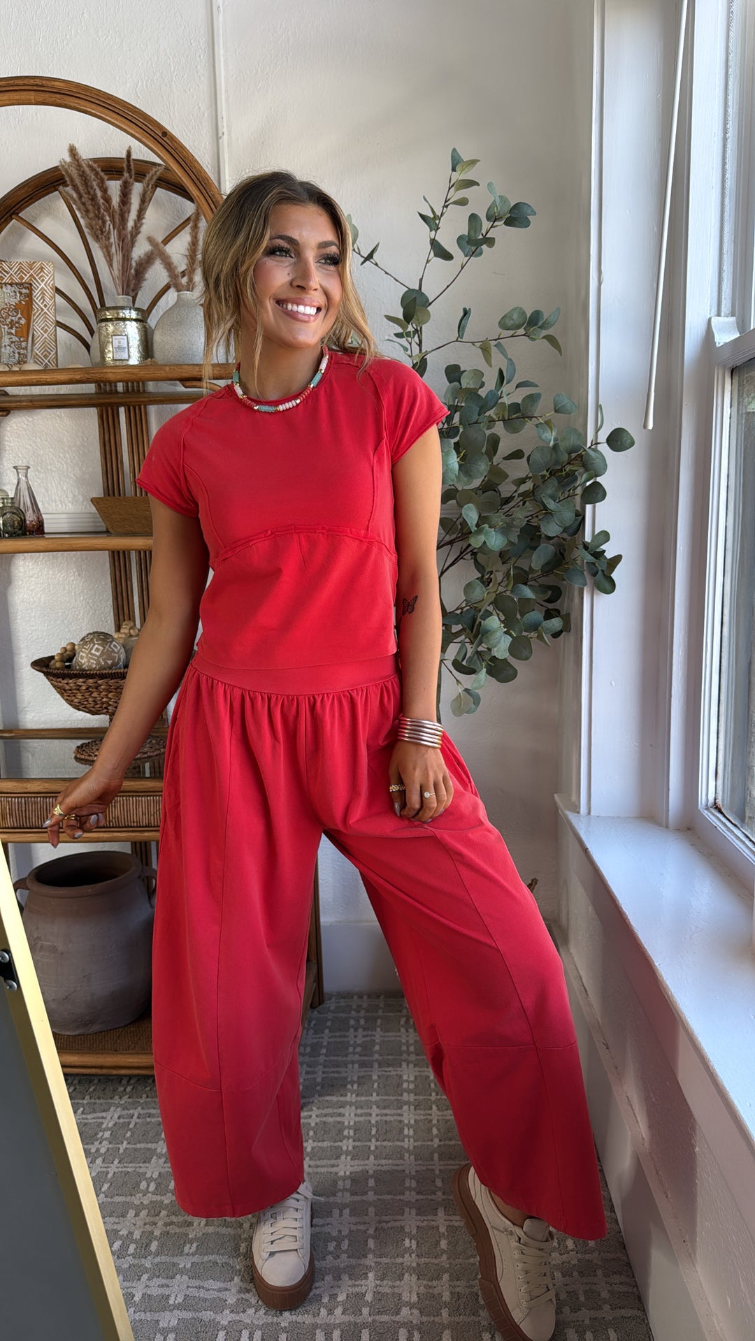 Jetset Lounge Set, Tomato