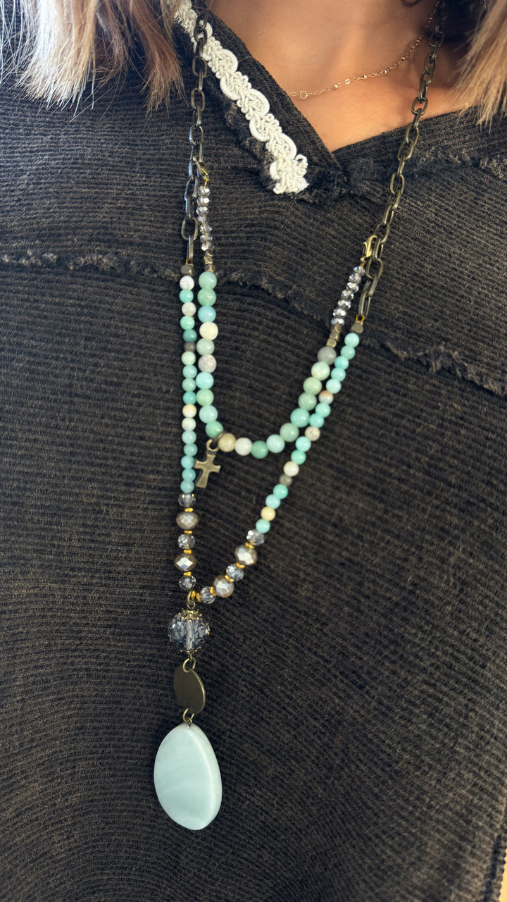 Woven Dona Necklace, Multi