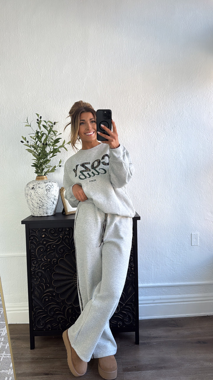 Cozy Club 2 Piece Set, Grey