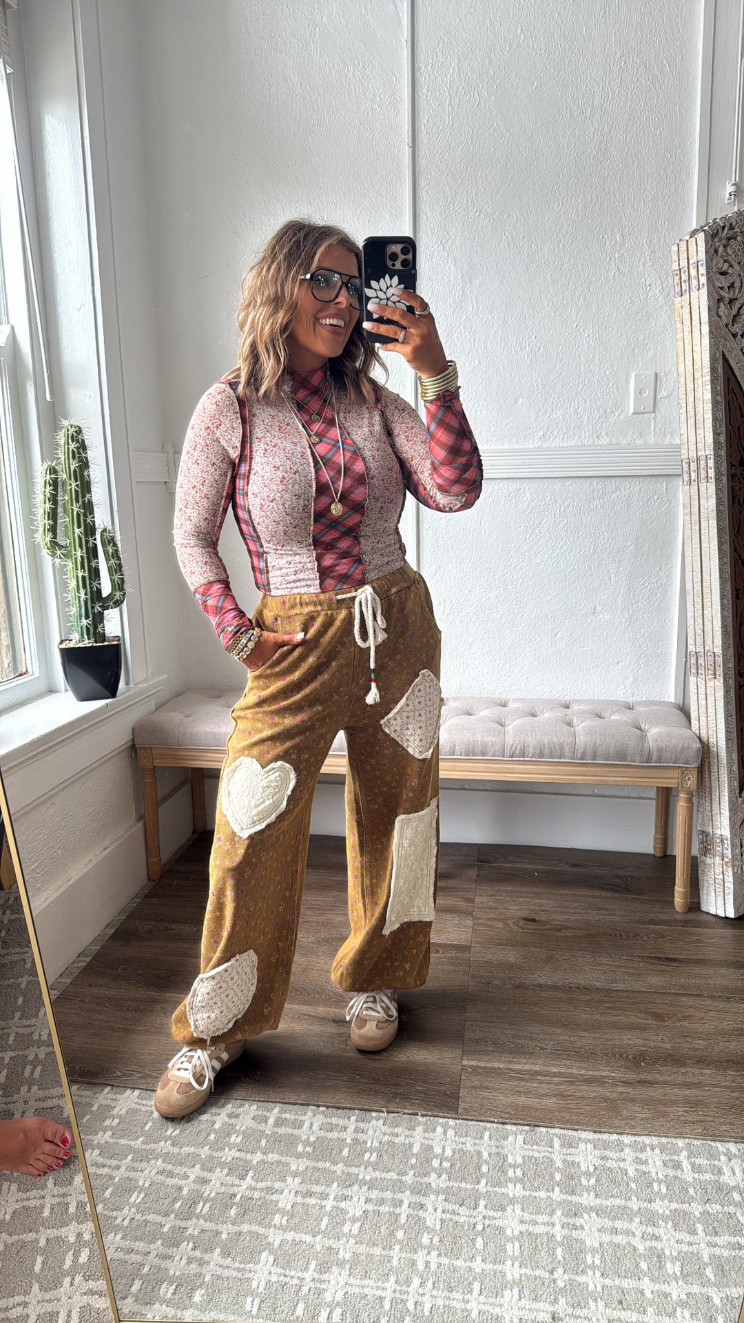 Wore Grace Patched Jogger, Rusted Ochre