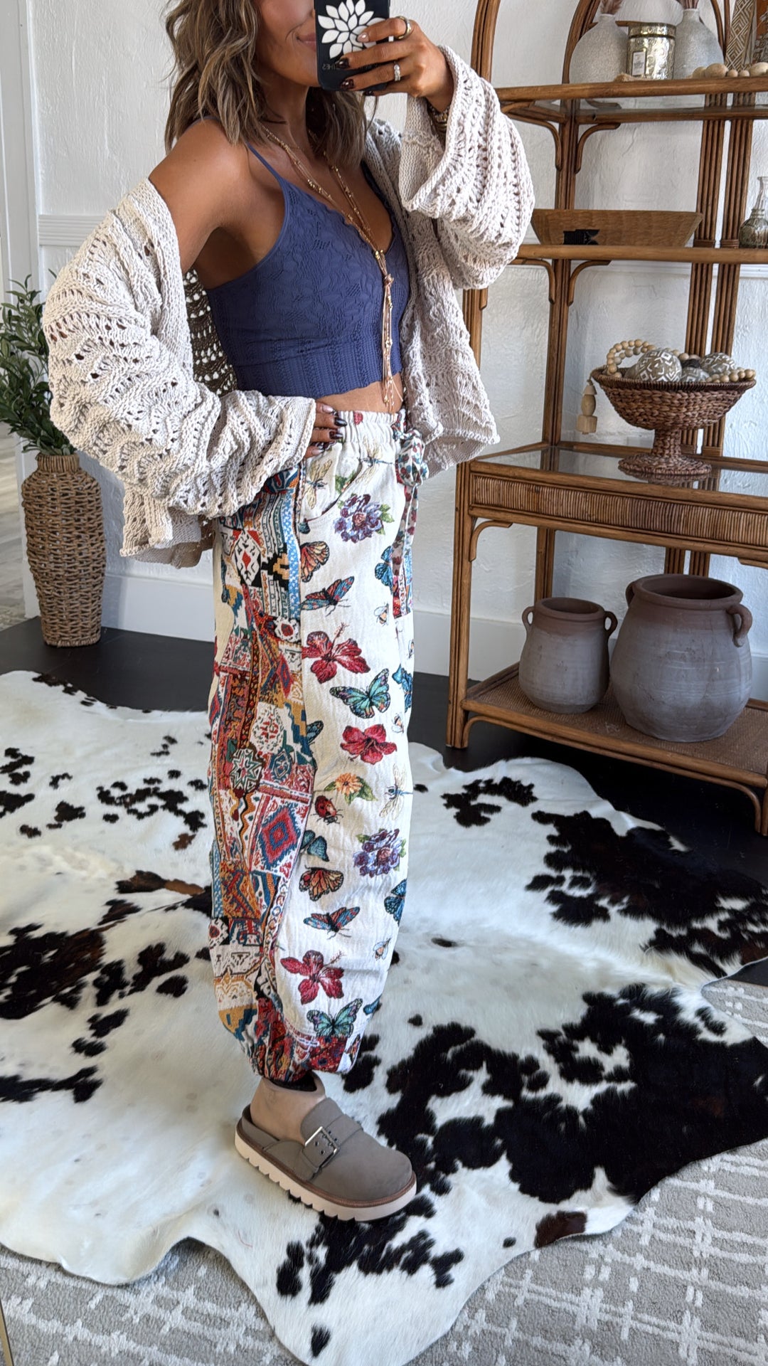 Butterfly Fields Jogger, Natural/Multi