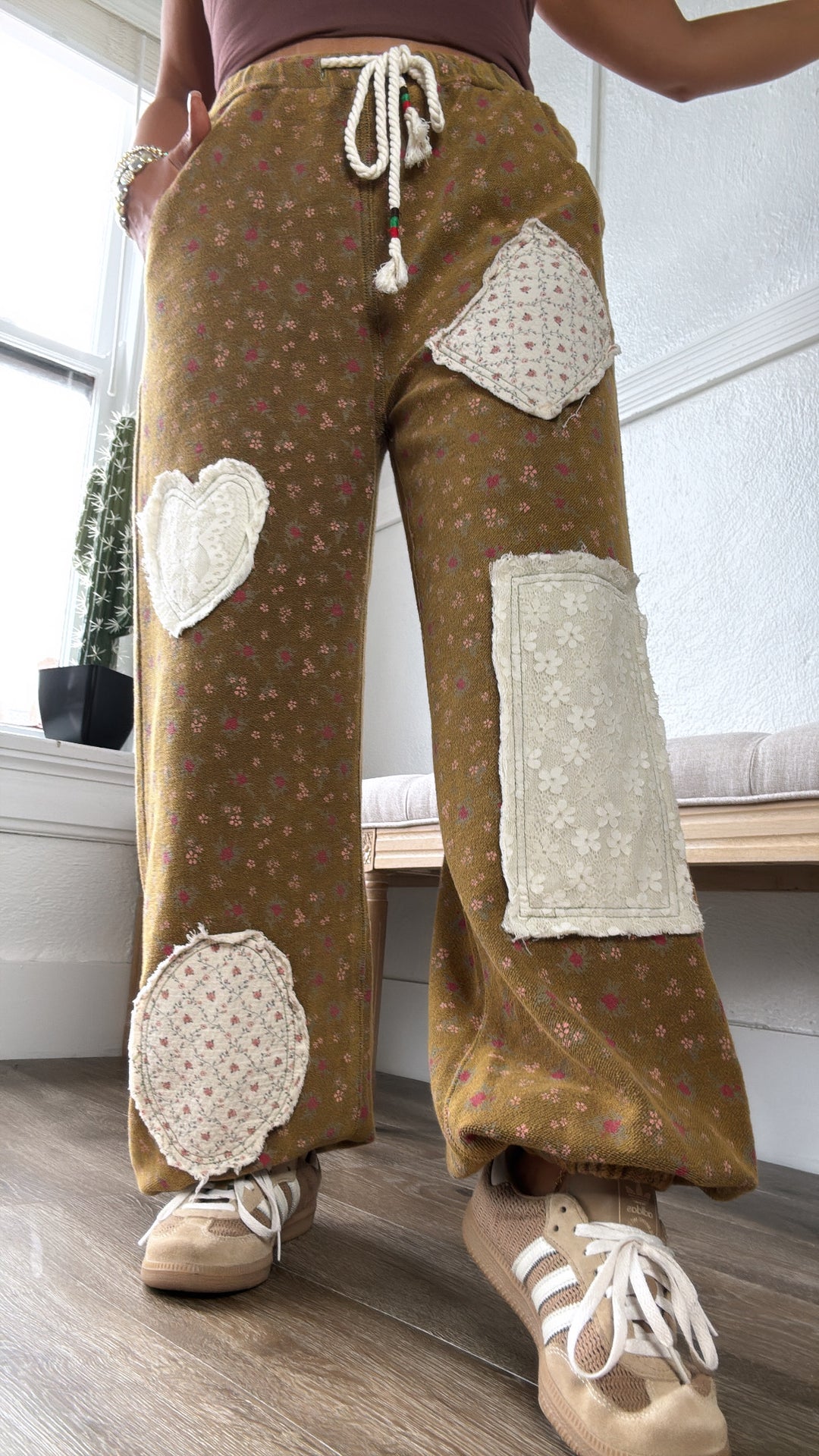 Wore Grace Patched Jogger, Rusted Ochre