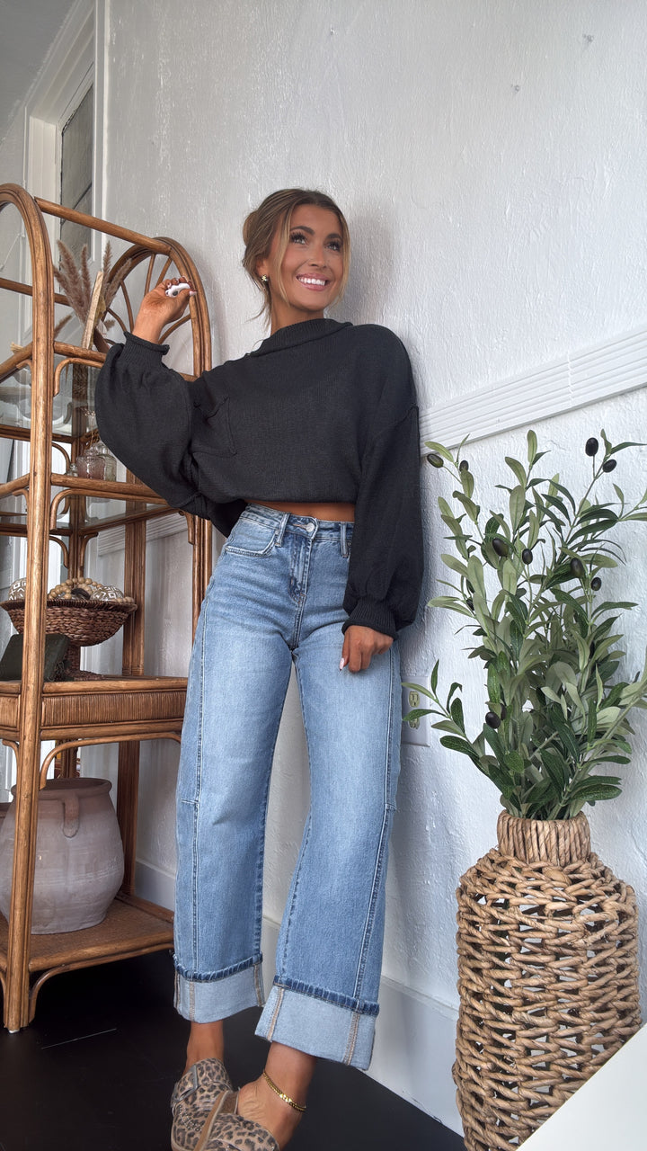 Ledger Barrel Jeans, Medium Wash