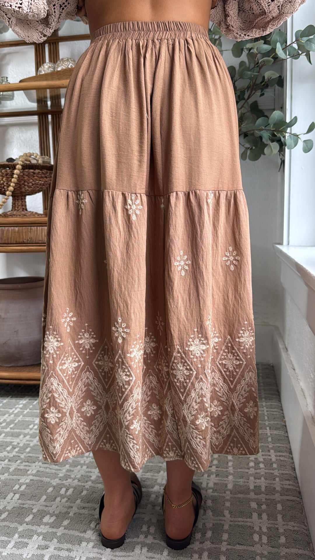 Fallen Marrow Maxi Skirt, Camel