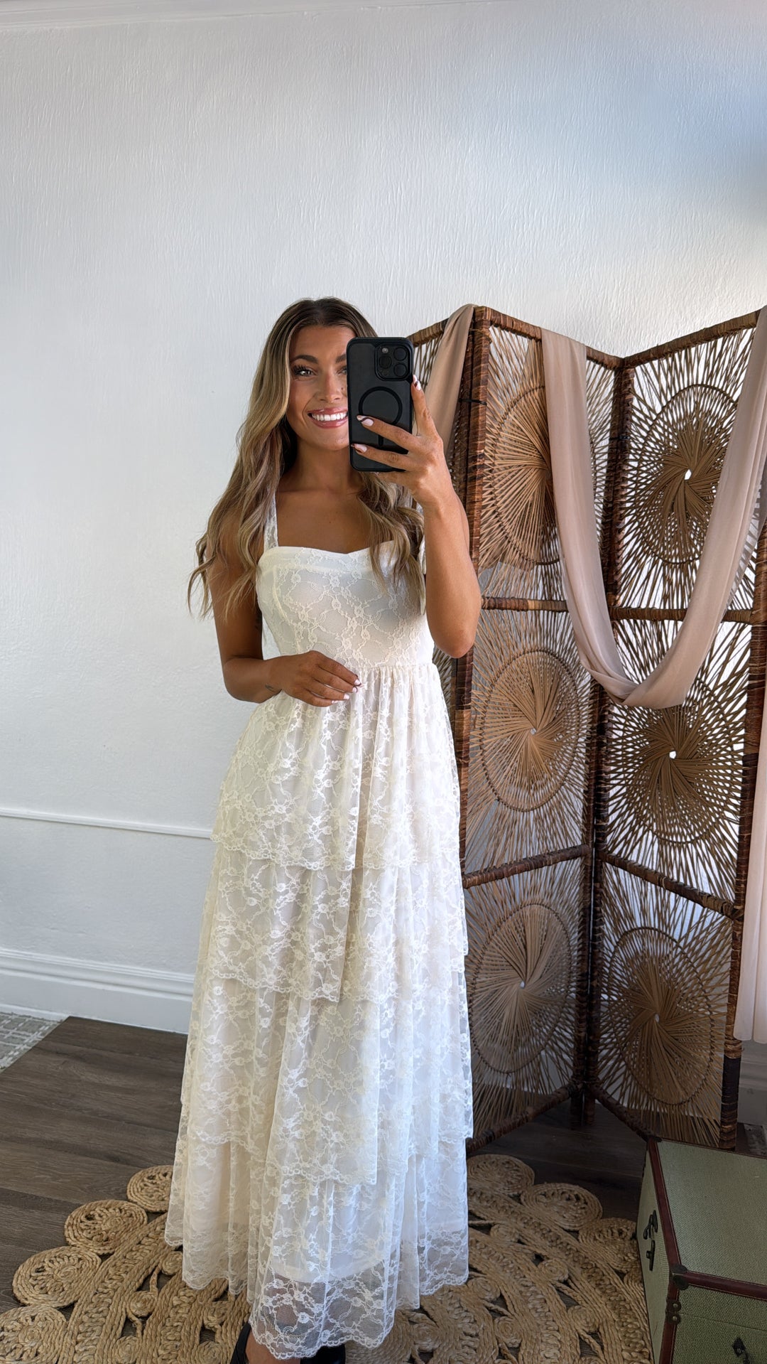 Penelope Floral Maxi Dress, Ivory