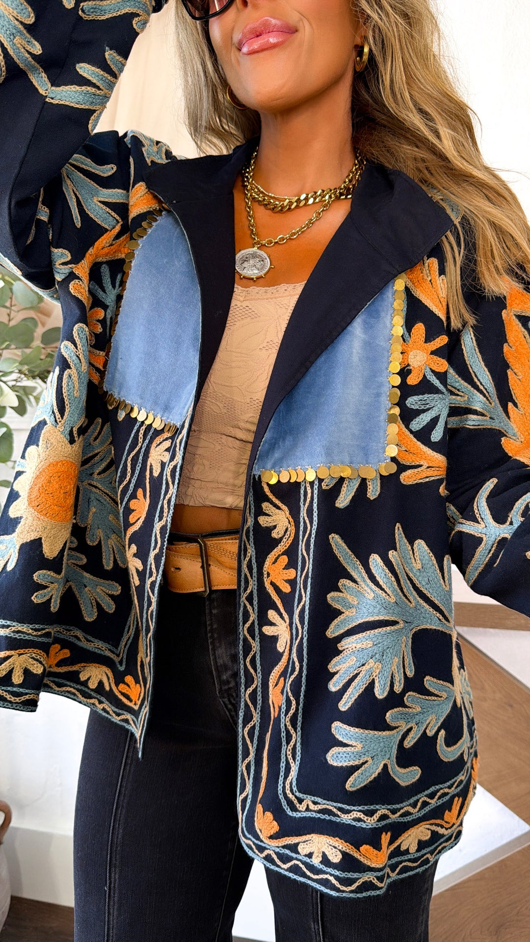 Copper Canyon Designed Jacket, Black Multi