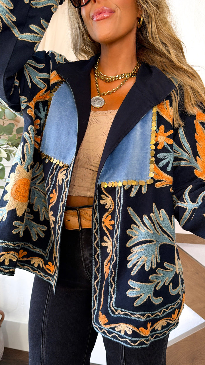 Copper Canyon Designed Jacket, Black Multi