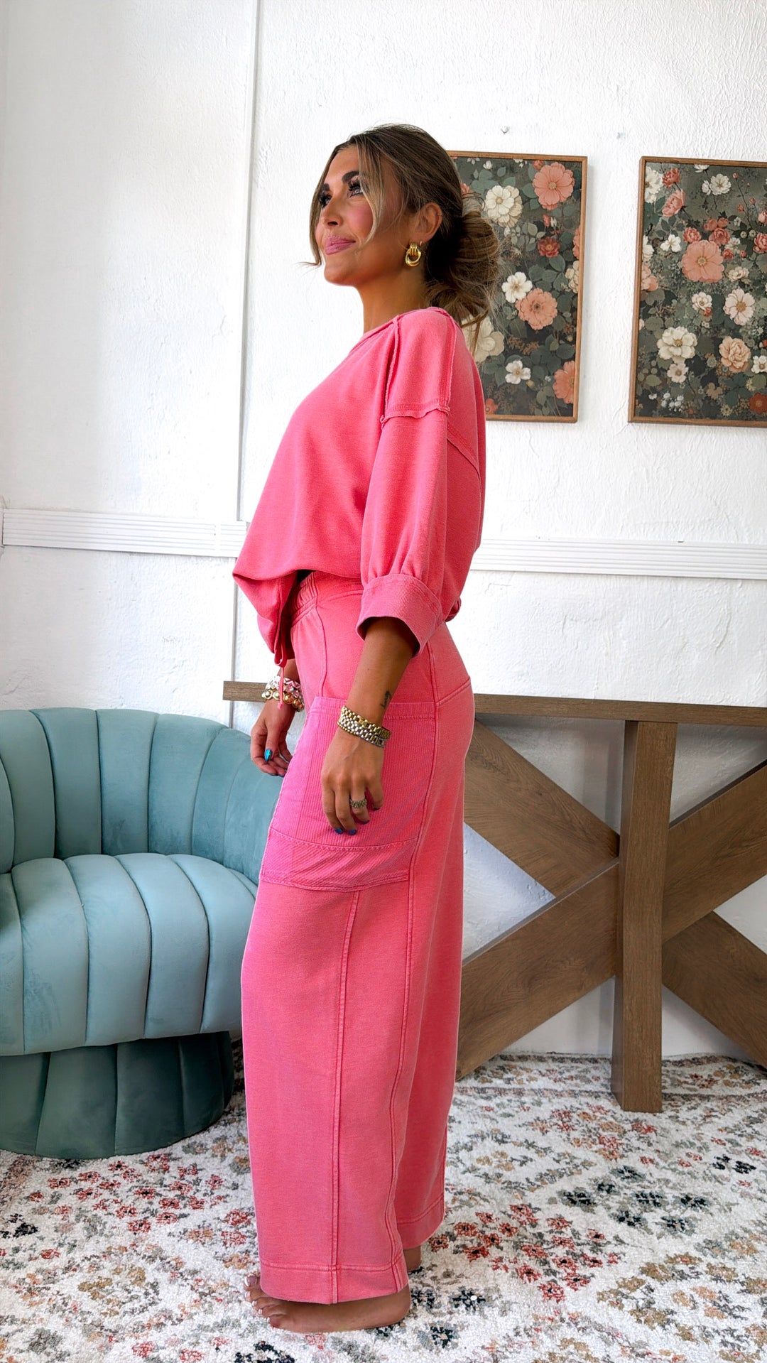 Aspen Club Two Piece Set, Candy Red