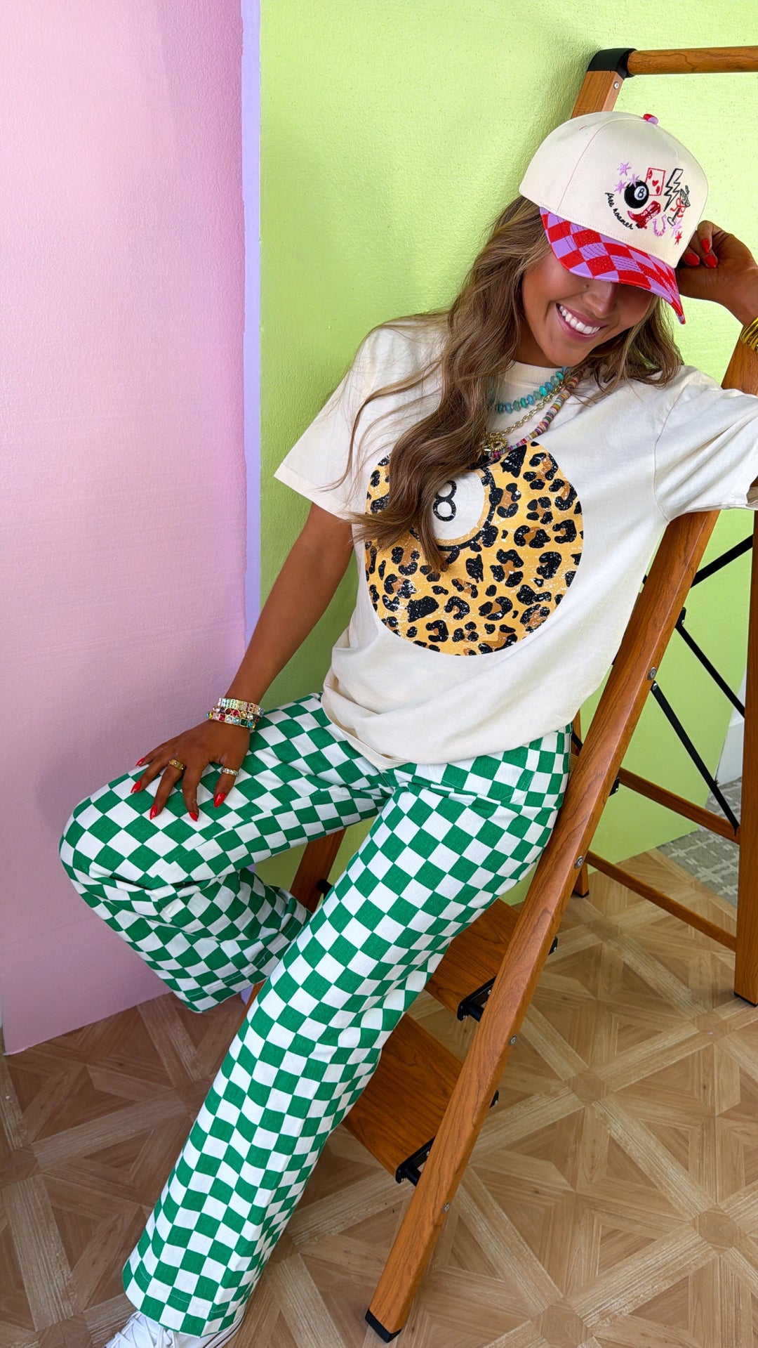 Lucky 8 Ball Graphic Tee, Ivory