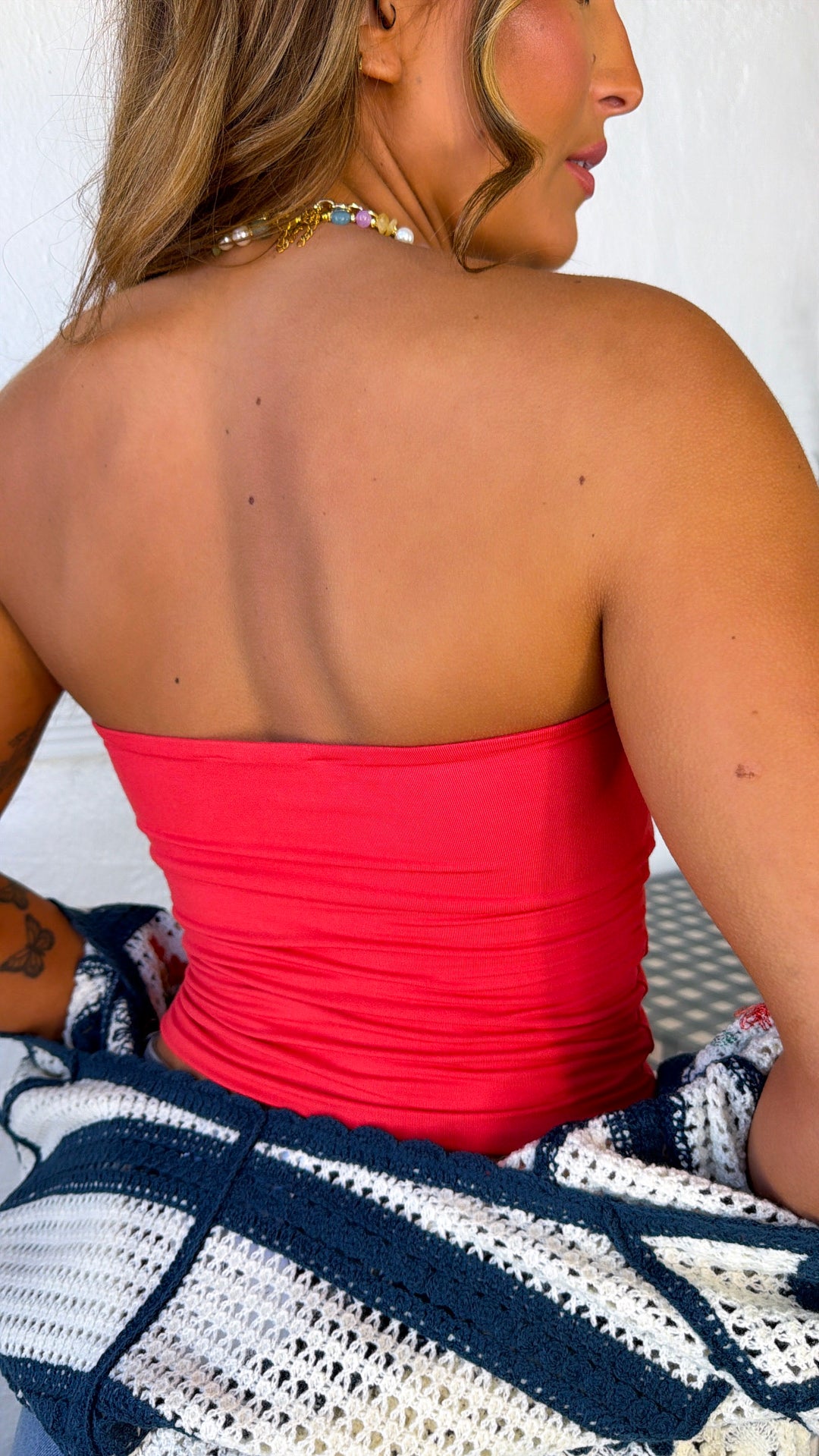 All Essential Tube Top, Tomato