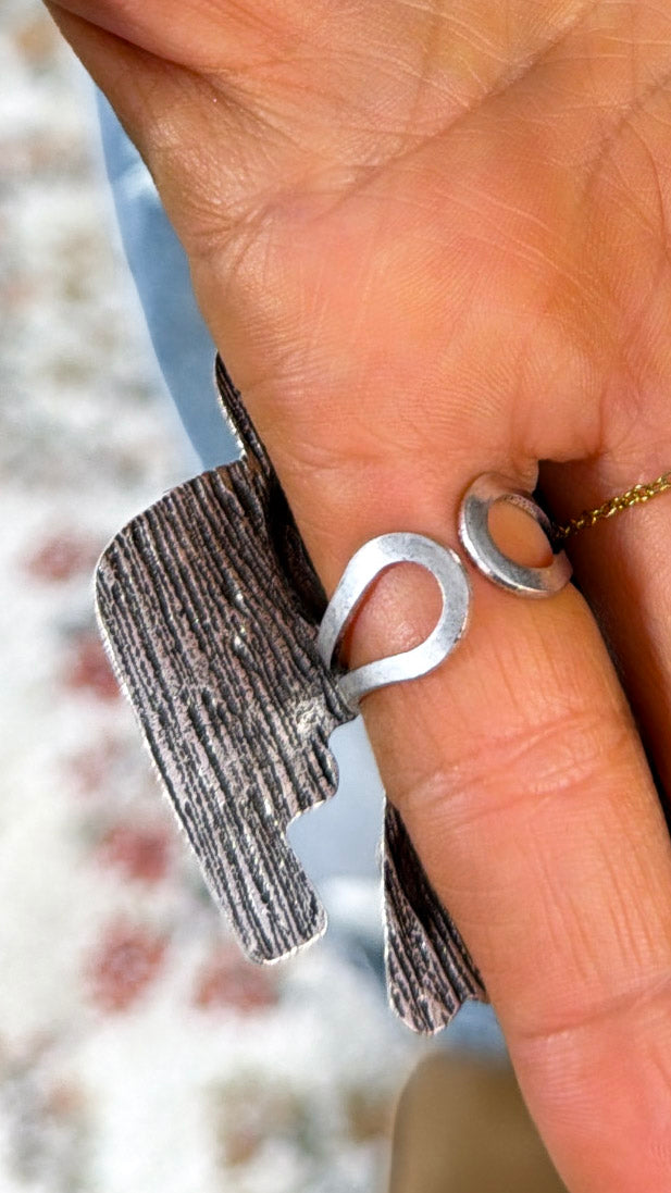 Stone Eagle Ring, Blue