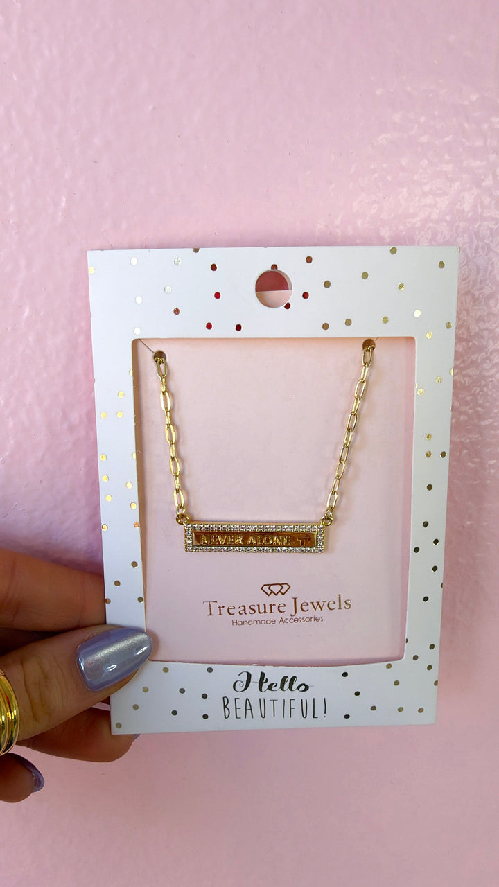 Treasure Jewels: Never Alone Necklace Gold