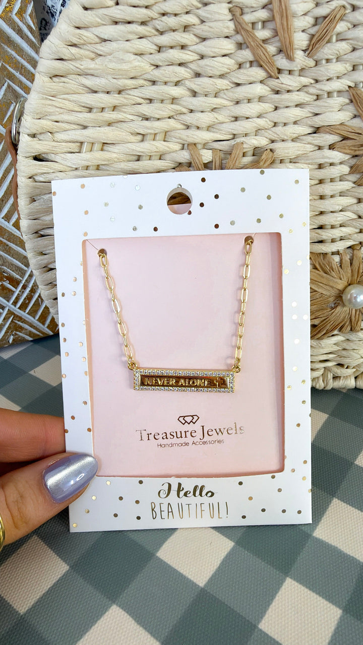 Treasure Jewels: Never Alone Necklace Gold