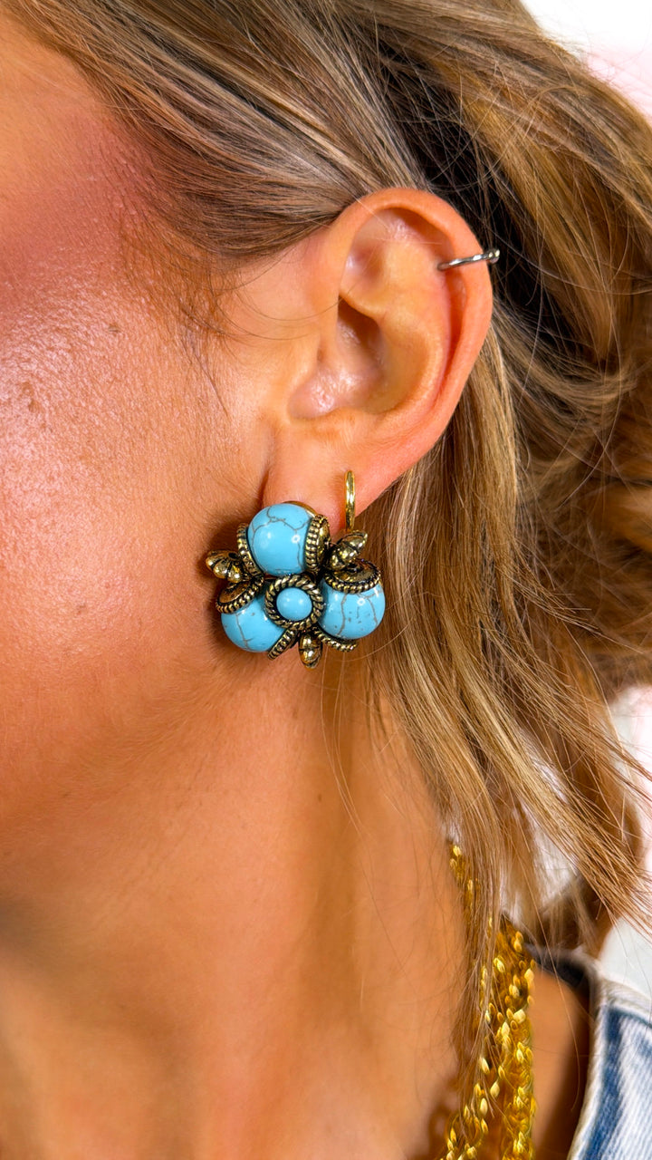 Western Marble Earring