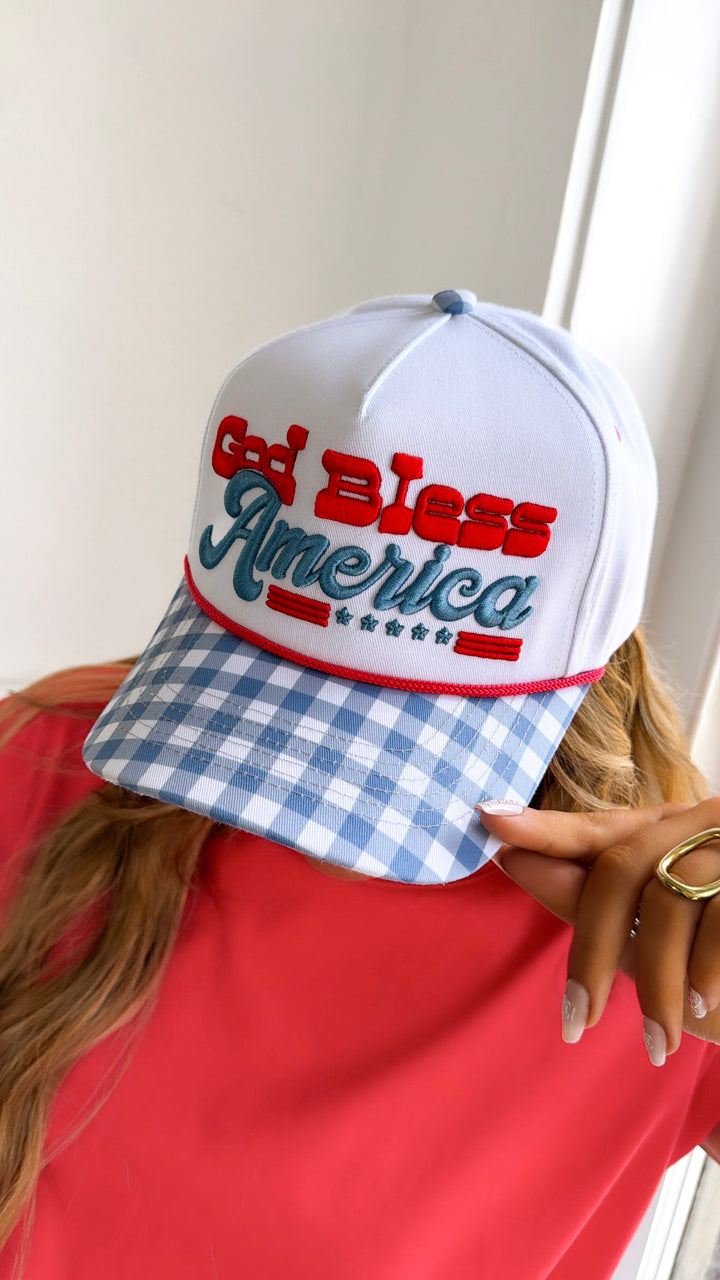 God Bless America Trucker Hat