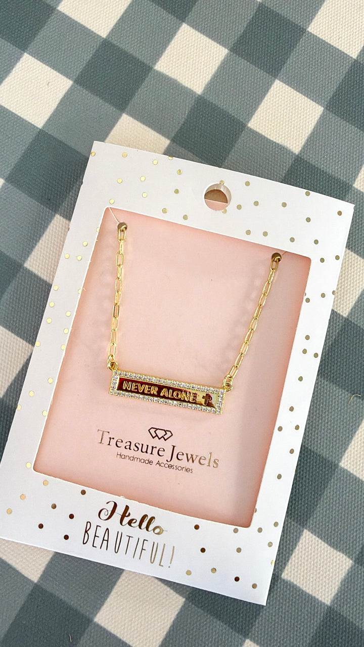 Treasure Jewels: Never Alone Necklace Gold