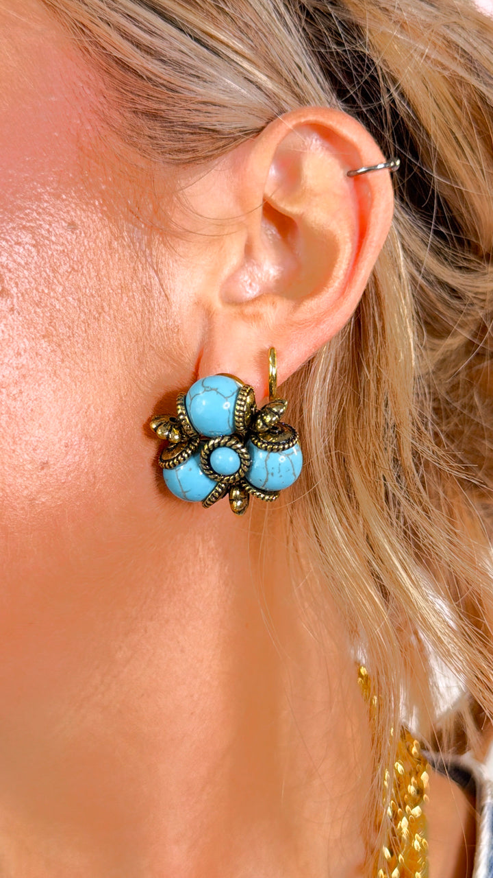 Western Marble Earring