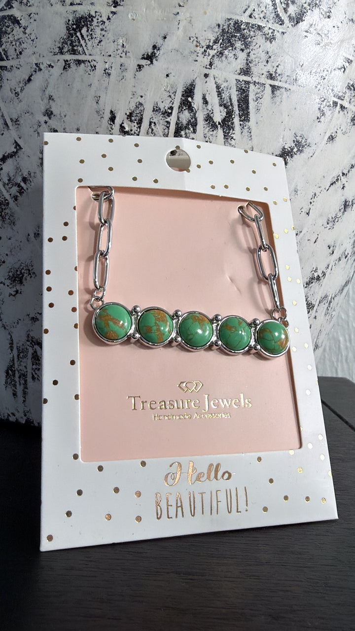 Treasure Jewels: Silver Oasis Necklace