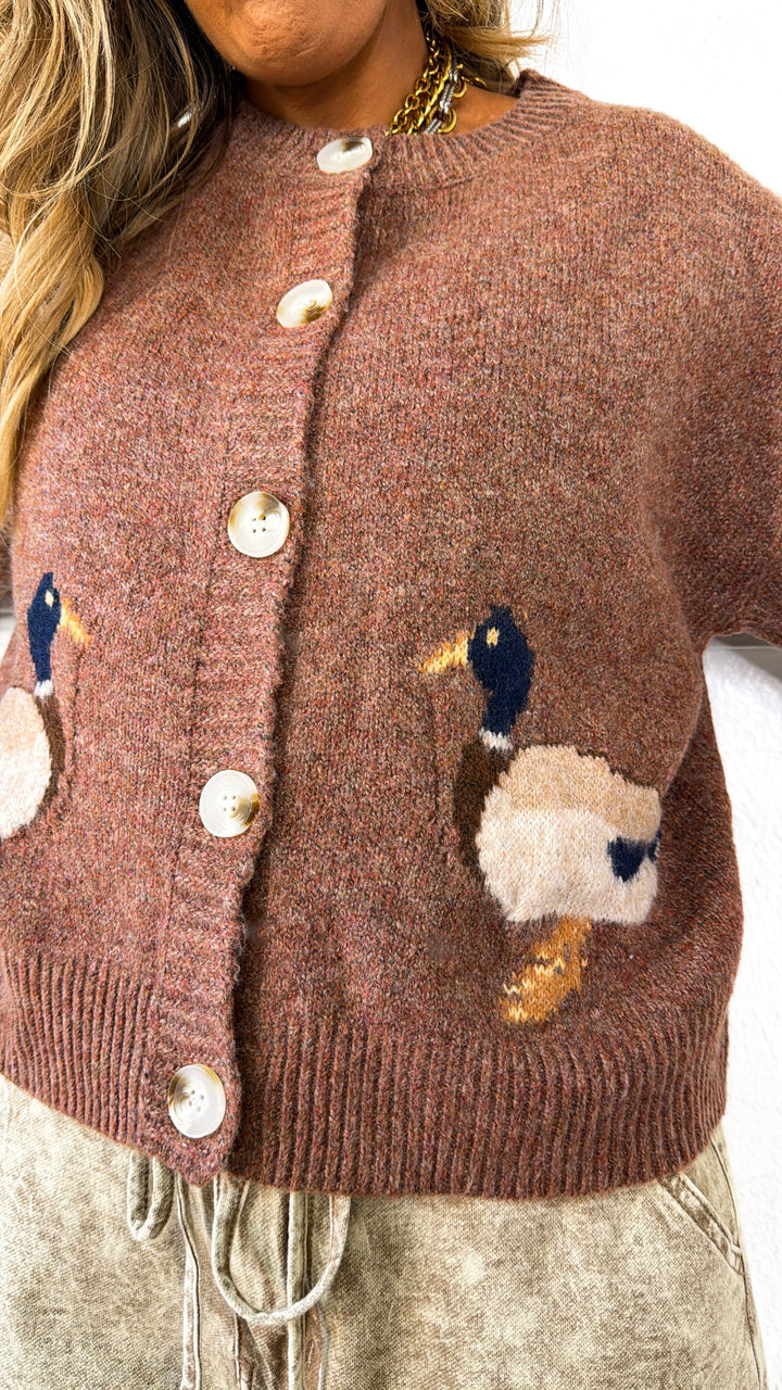 Mallard Girl Knit Top, Burlwood