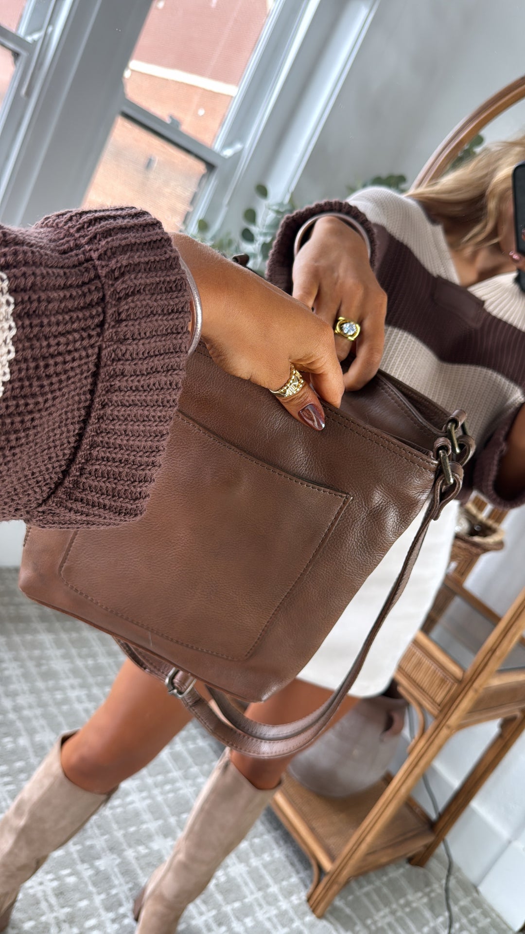 Hardy Crossbody Bag , Brown