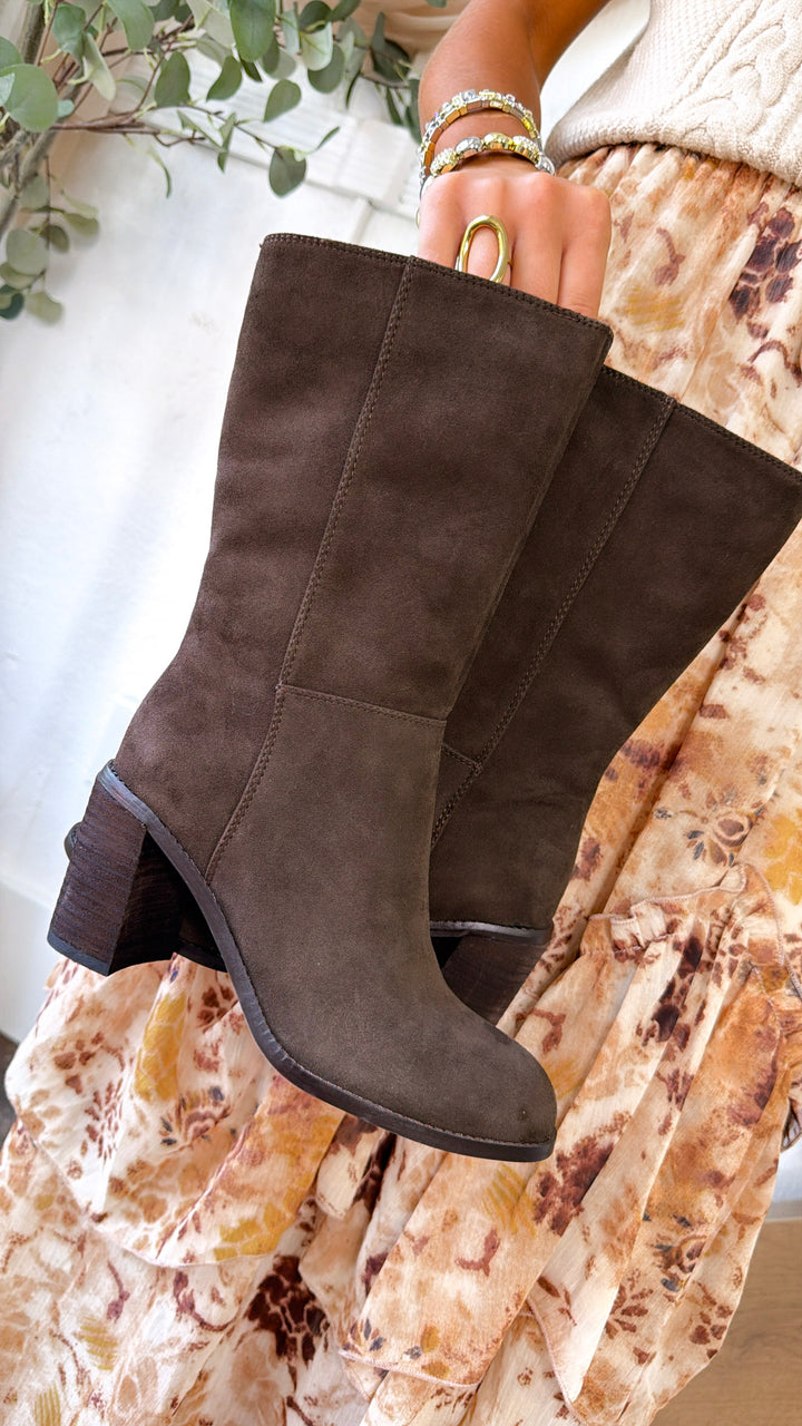 Aramra Heeled Boot, Espresso