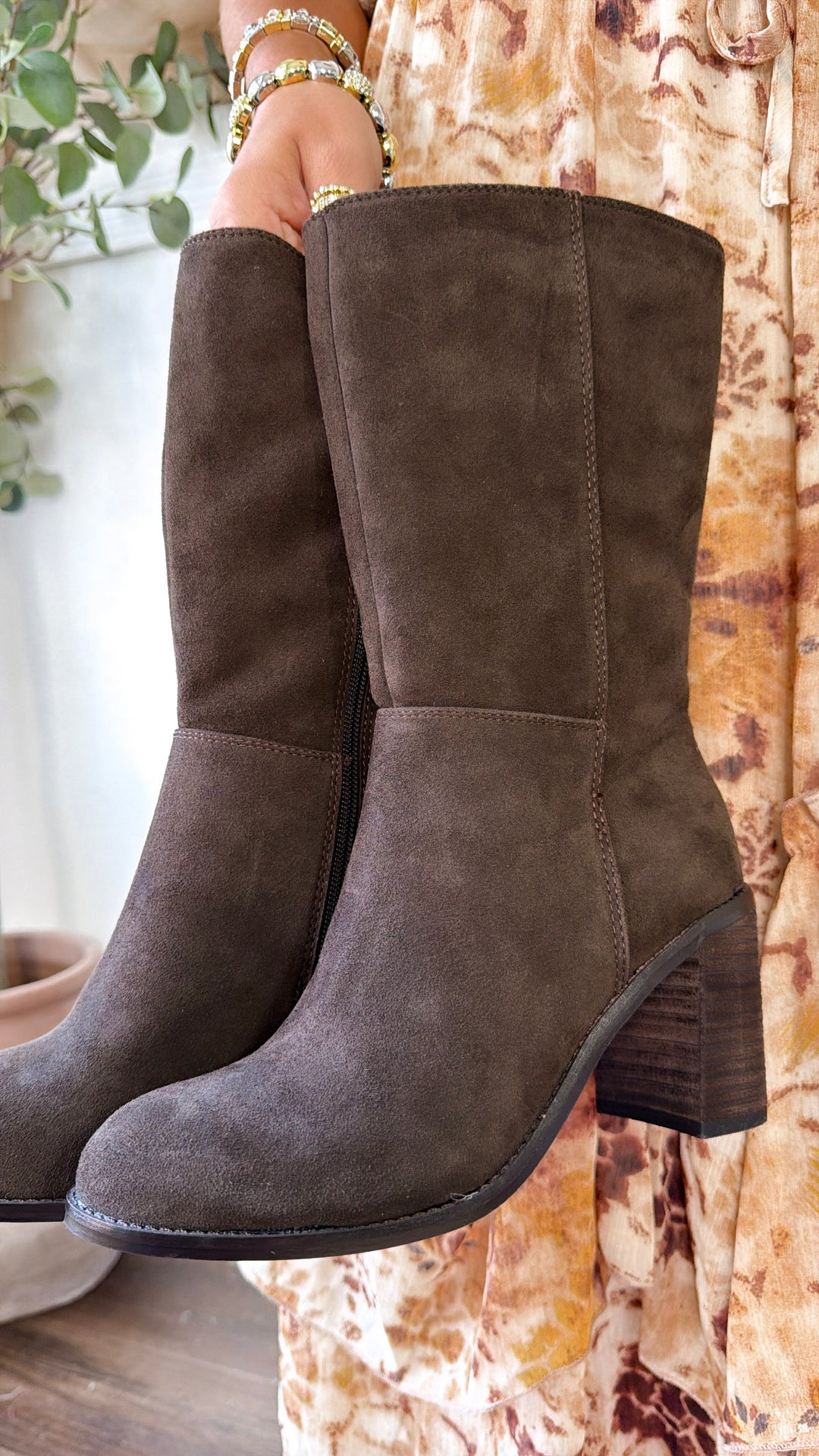 Aramra Heeled Boot, Espresso