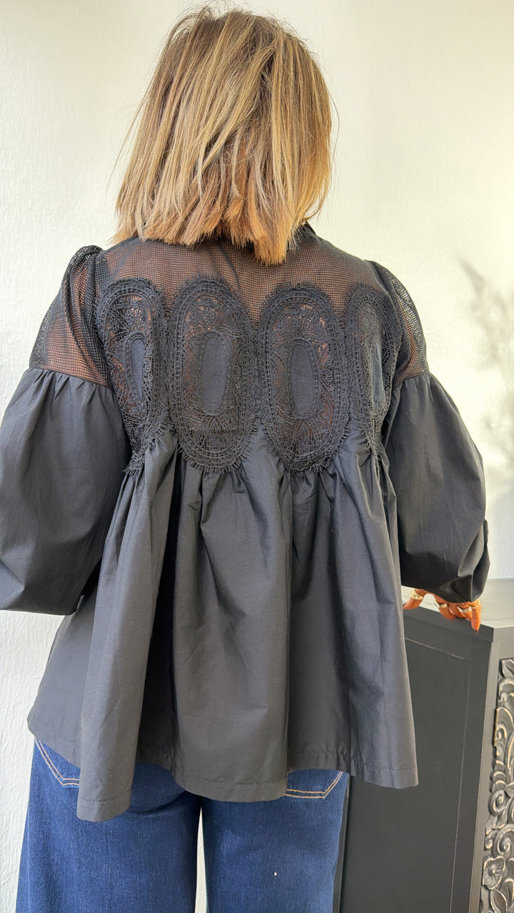Black Orchid Blouse, Black