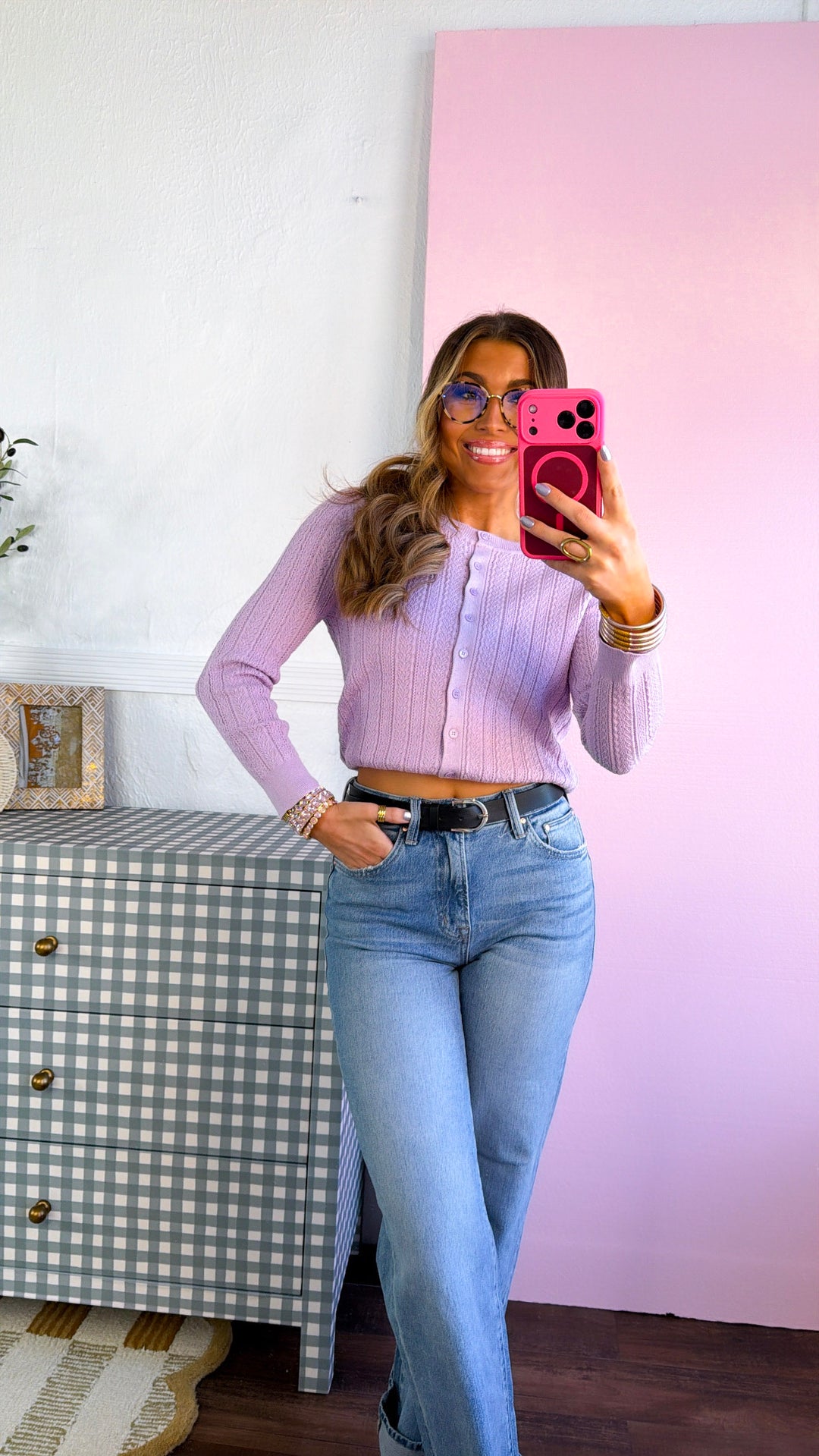 Bloomsbury Knit Cadigan, Lilac