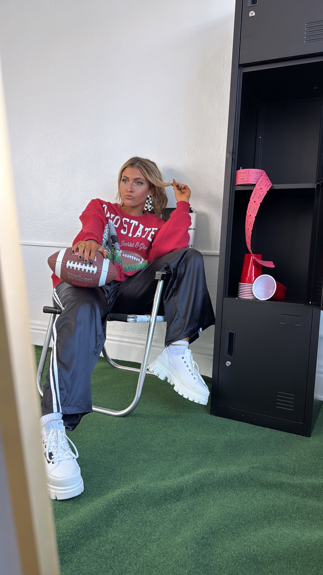 Buckeye Crewneck, Red