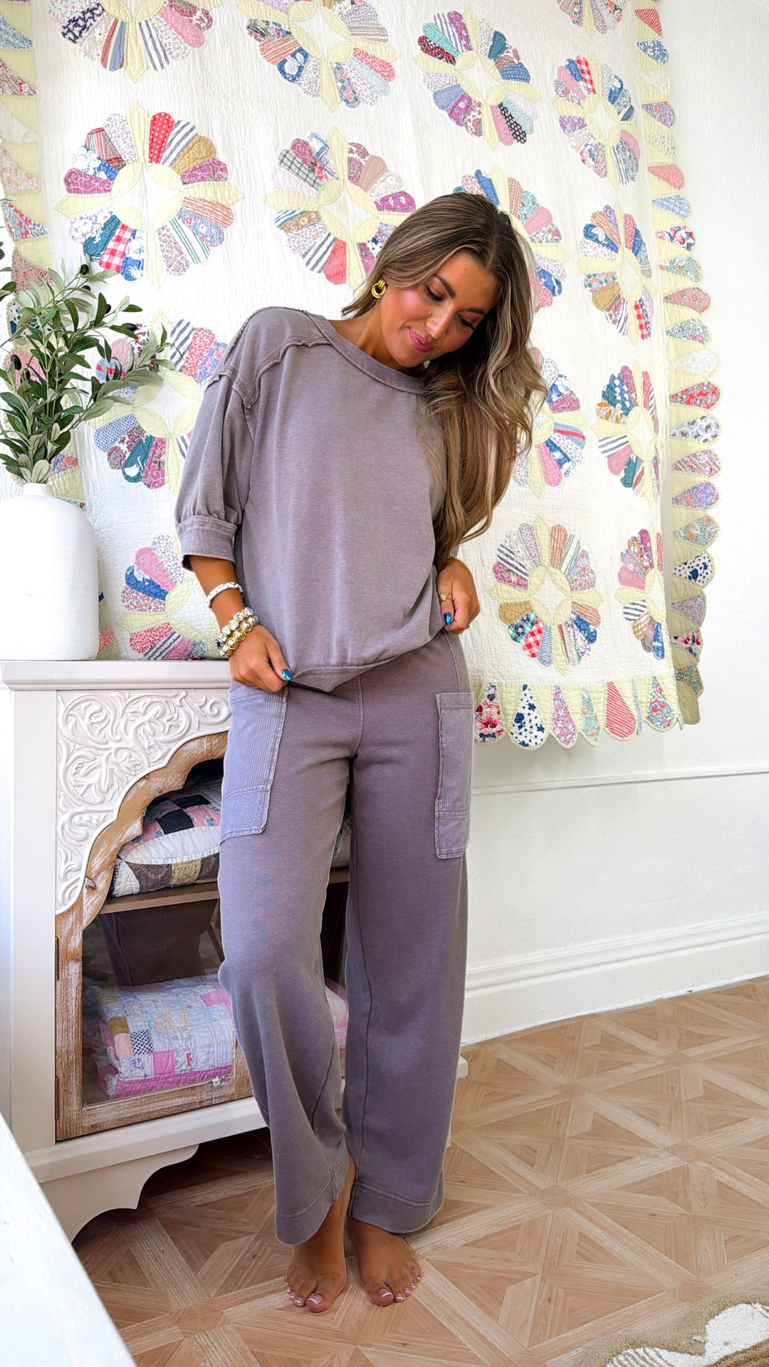 Aspen Club Two Piece Set, Mocha