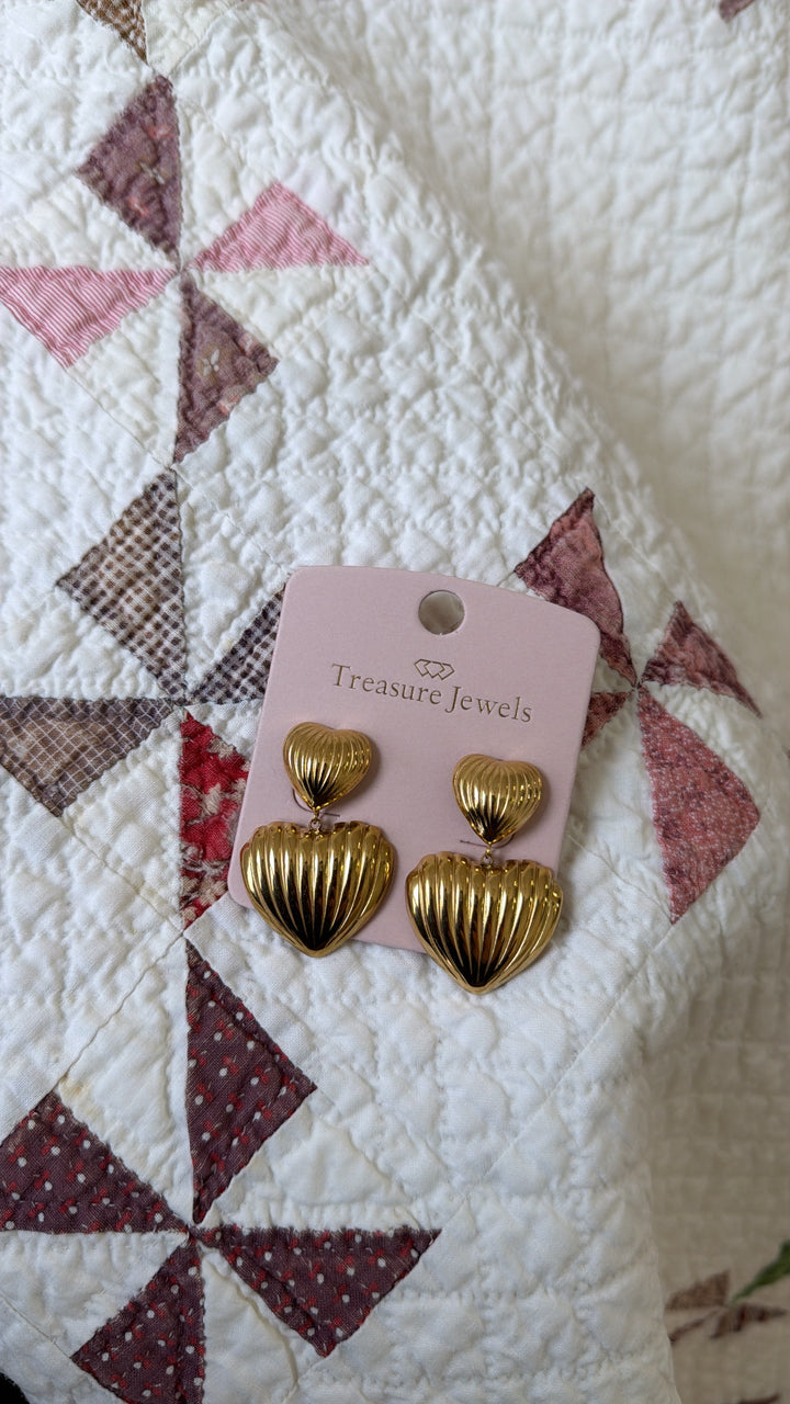 Double Heart Earring