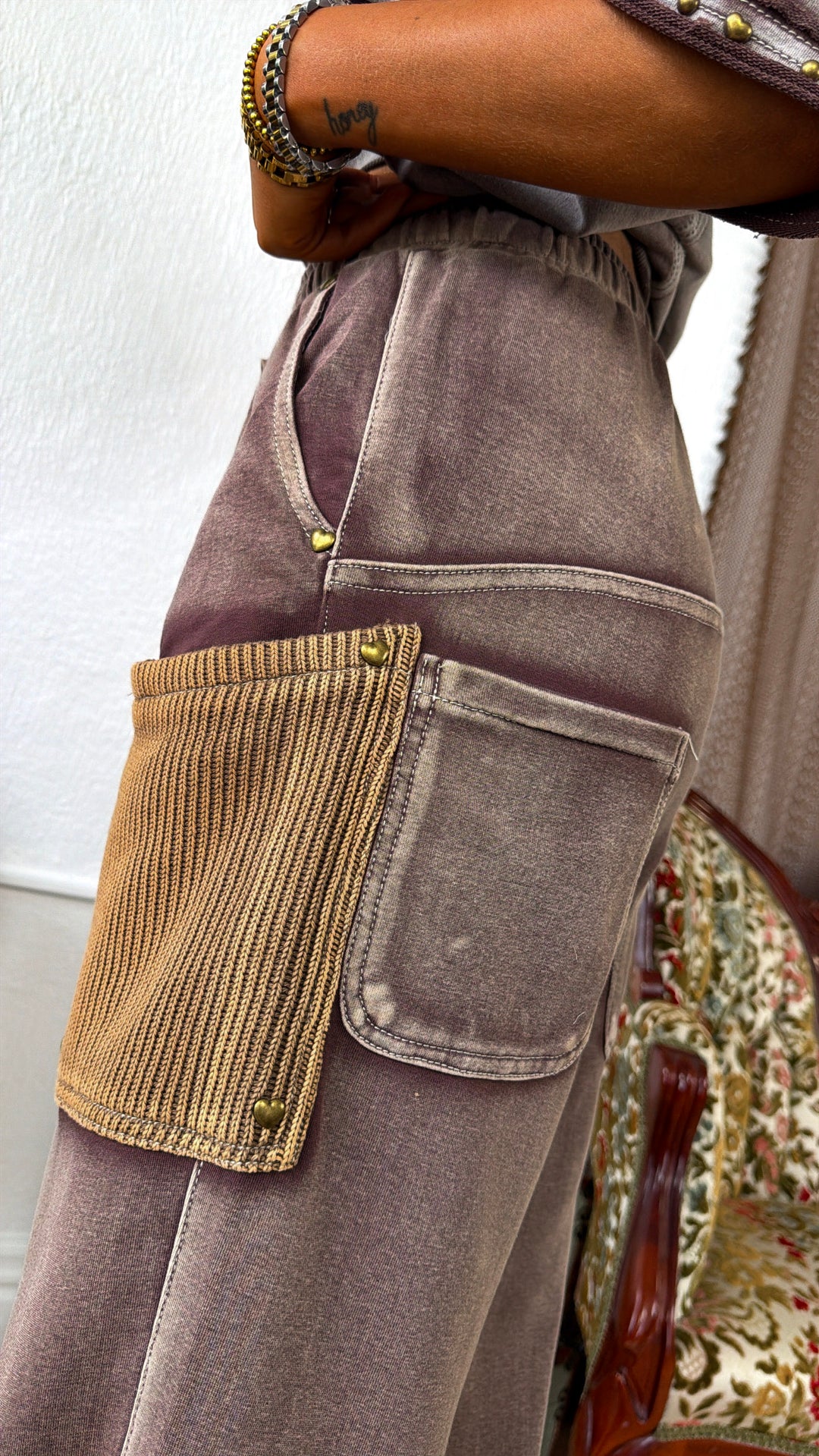 Monroe Relaxed Pocket Pants, Choco