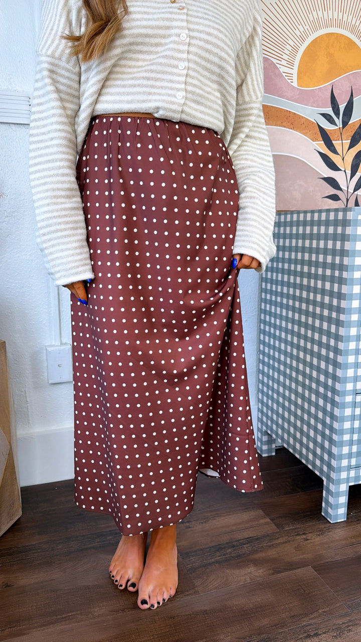 Scottie Maxi Skirt, Chocolate