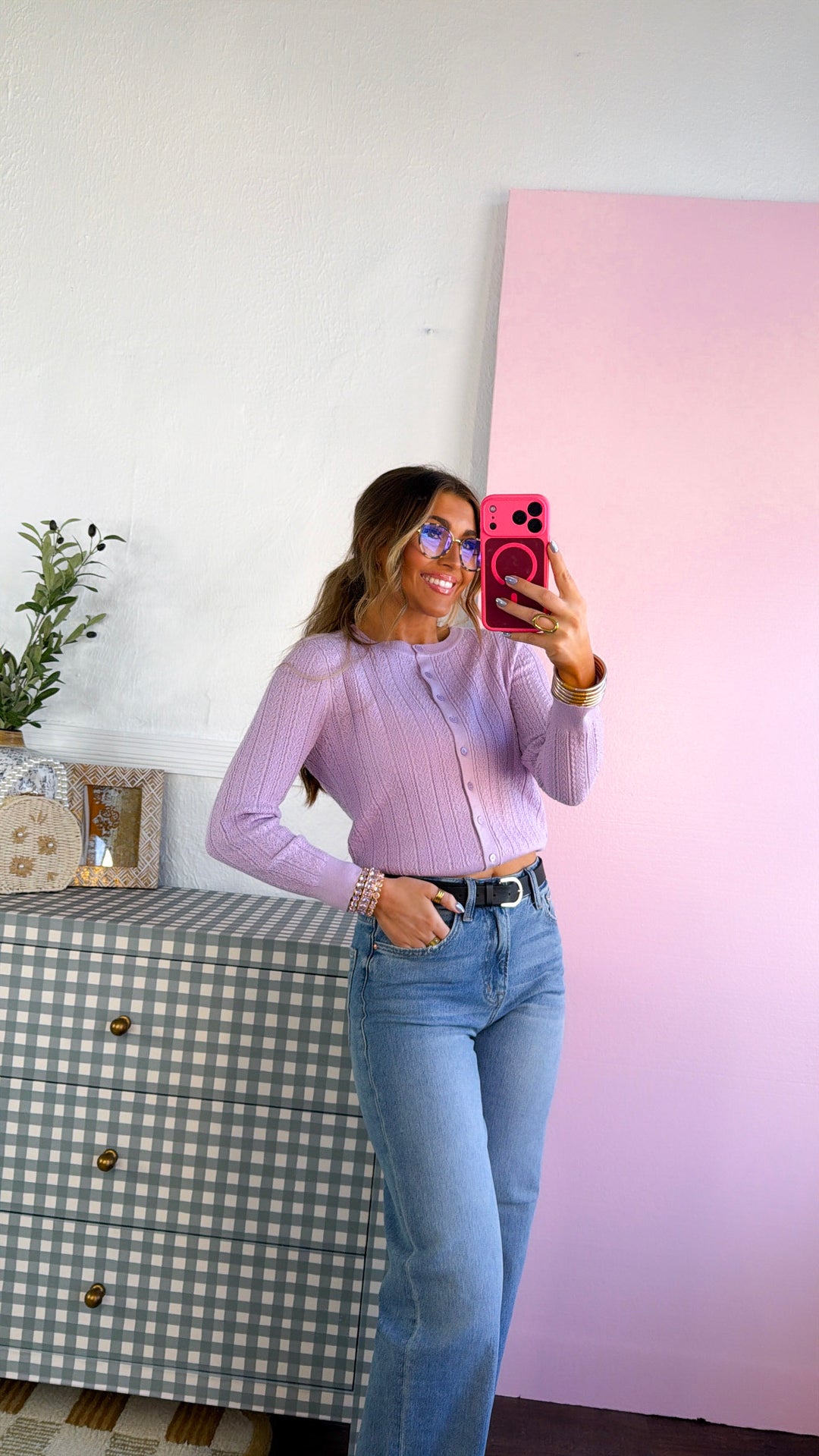 Bloomsbury Knit Cadigan, Lilac